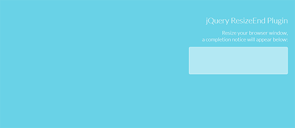 jQuery Resize End