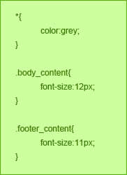 整合的CSS代碼示例