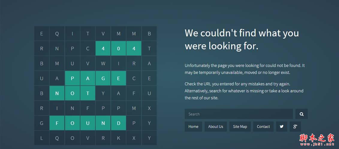 Wordsearch-Responsive-404-Error-Pack