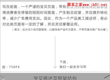 解析淘寶產品描述頁頁面設計,PS教程,