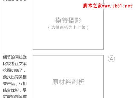 解析淘寶產品描述頁頁面設計,PS教程,