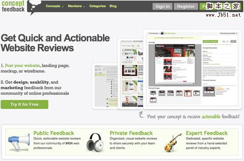 conceptfeedback 25 Tools to Improve Your Websites Usability