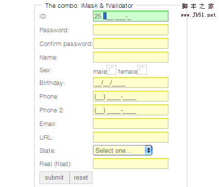 form field