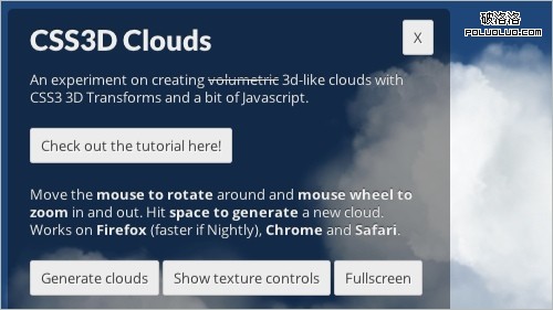 CSS3D Clouds