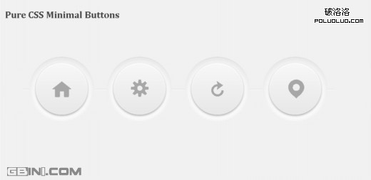 純CSS實現的3D簡潔按鈕設計