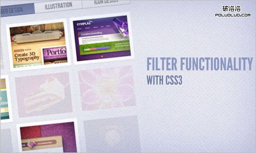 Filter Functionality with CSS3