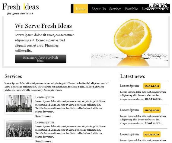 FreshIdeas HTML5 and CSS3 Template