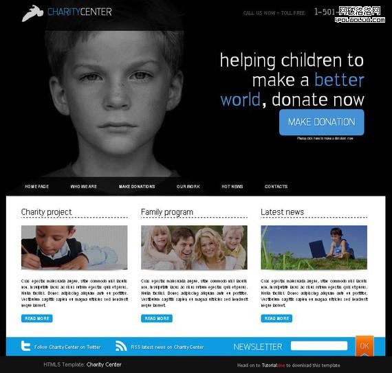 HTML5 Charity Center Template