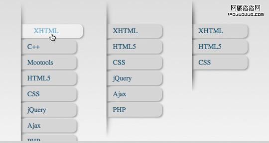 Pure CSS DropDown Menu using