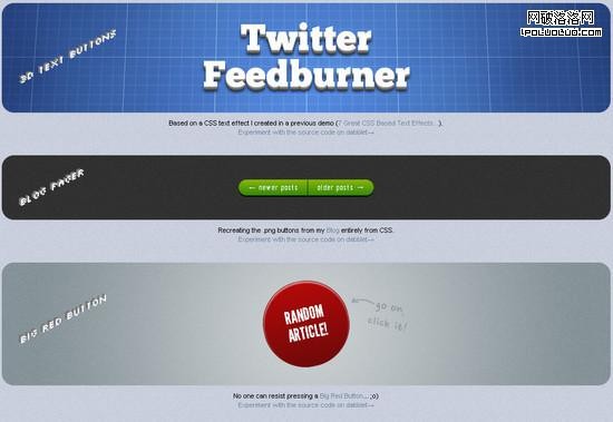 分享25個CSS3動畫按鈕和菜單教程