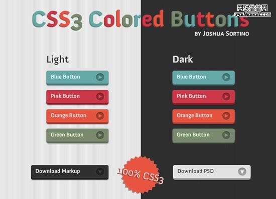 分享25個CSS3動畫按鈕和菜單教程