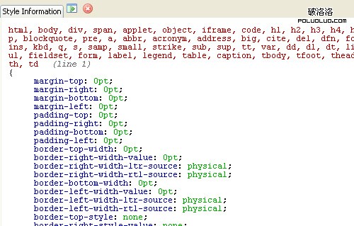 Reset-wd in The Principles Of Cross-Browser CSS Coding