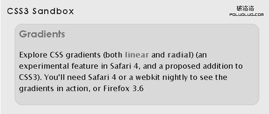 CSS3 Sandbox