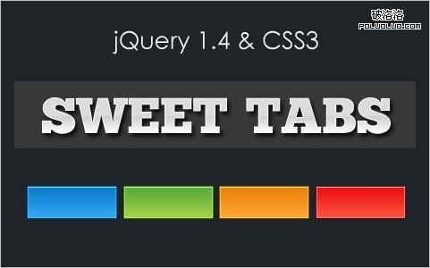 Sweet-tabs in 50 Brilliant CSS3/JavaScript Coding Techniques