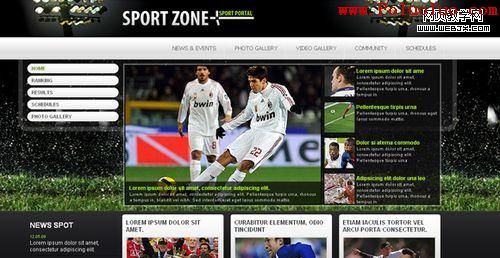 Sport Portal CSS Template