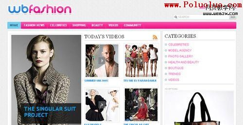 Fashion Portal CSS Template