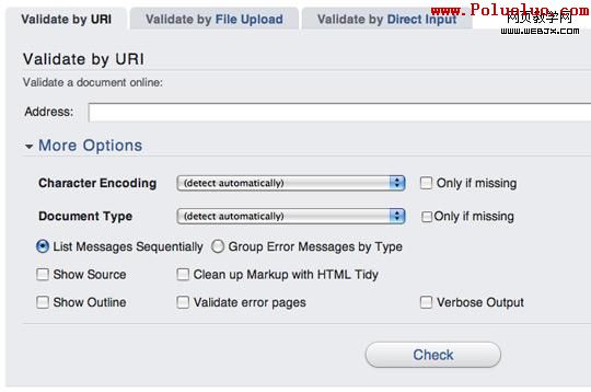 W3C HTML Validation