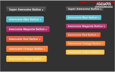  Super Awesome Buttons with CSS3 and RGBA