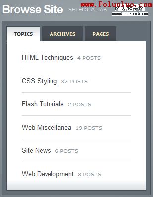Create a Slick Tabbed Content Area using CSS & jQuery screen shot.