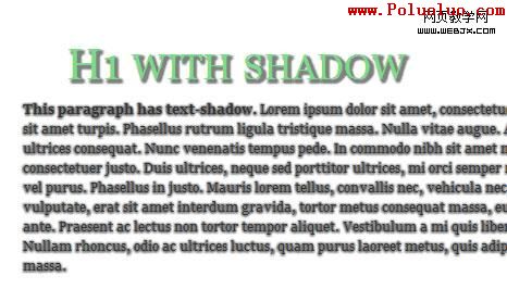 How To Text-shadow in Internet Explorer using jQuery