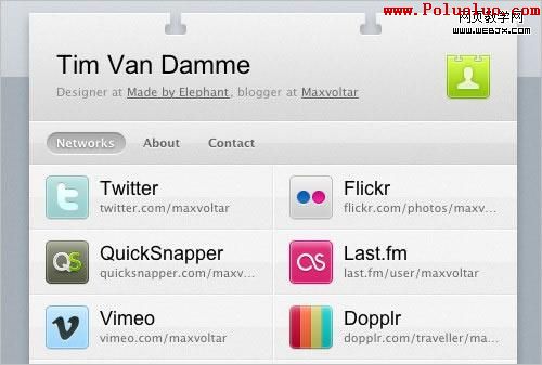 Tim Van Damme's hover effects