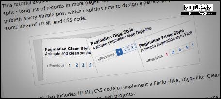 Perfect pagination style using CSS