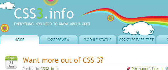 CSS3 . Info——網站截圖