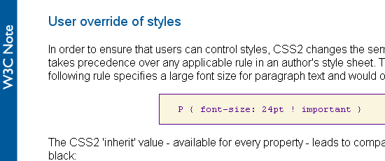 Accessibility Features of CSS