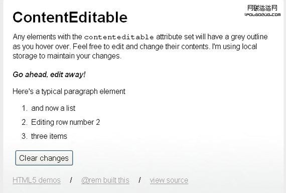 ContentEditable