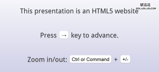 HTML5 presentation