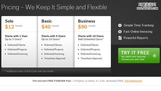 國外24個創意有效的網站定價頁面設計