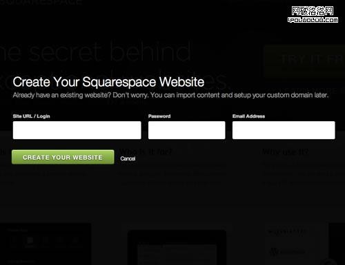 Squarespace Sign Up
