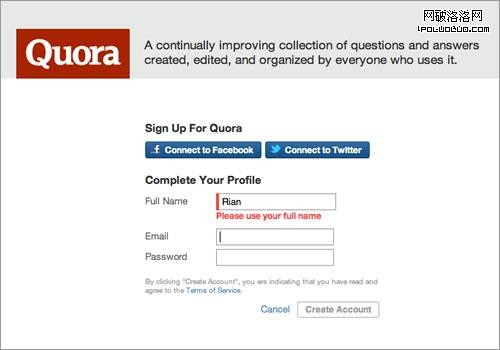 Quora Registration