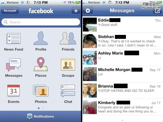 Facebook has many different functions in one app, while Messenger does one thing really well.