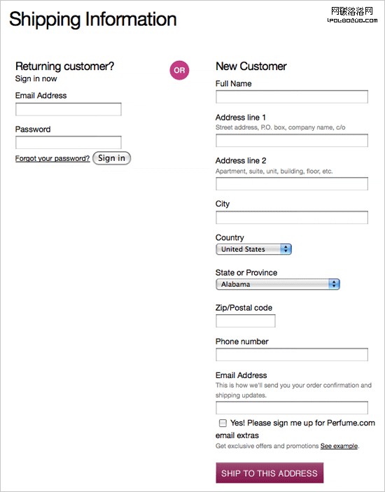 Shipping-information in Fundamental Guidelines Of E-Commerce Checkout Design