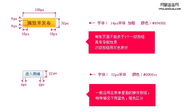 按鈕標尺