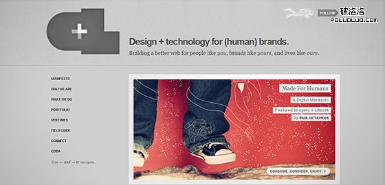 instantShift - Single Page Website Design Inspiration