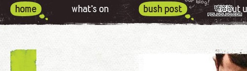 Bush-theatre-navigation in Showcase Of Modern Navigation Design    Trends