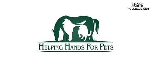 www.poluoluo.com-logo-Helping Hands for pets Logo Design