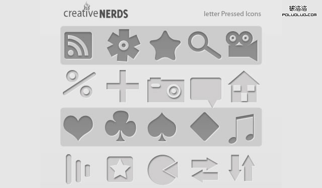 330 Free Letter Pressed Icons