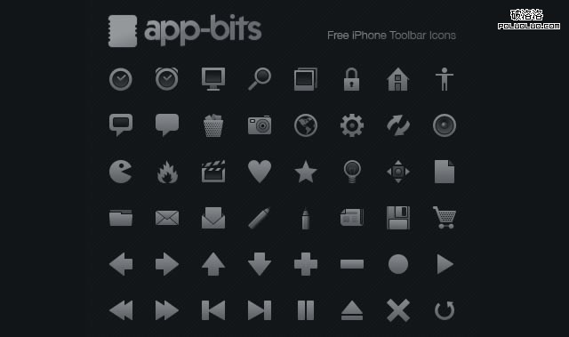 iPhone Toolbar Icon Set