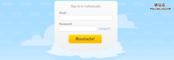 poluoluo.com-UI登錄表單設計-Carbonmade