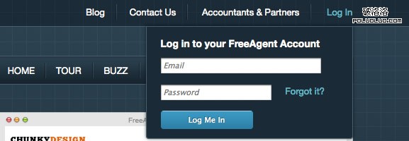 poluoluo.com-UI登錄表單設計-Free Agent