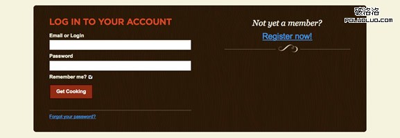 poluoluo.com-UI登錄表單設計-Tasty planner