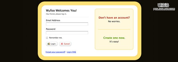 poluoluo.com-UI登錄表單設計-Wufoo