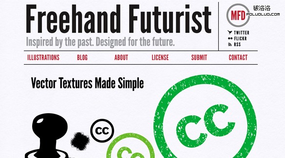 網頁教學網-40個WordPress網站設計-Freehand Futurist