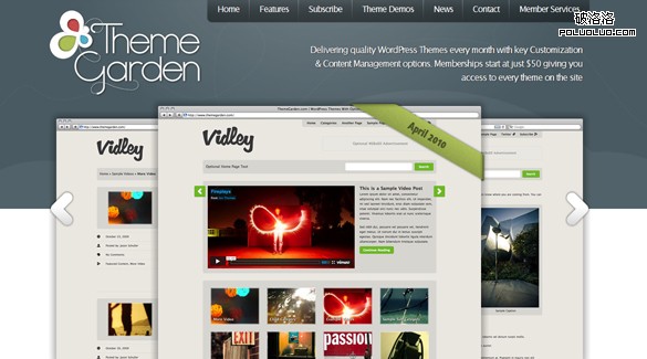 網頁教學網-40個WordPress網站設計-Theme Garden
