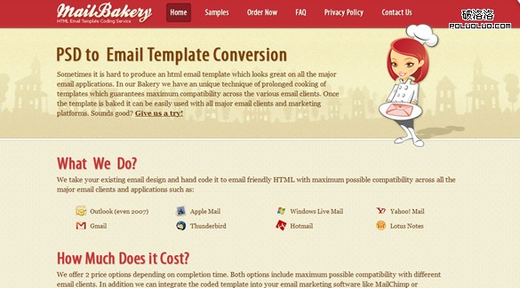 網頁教學網-40個WordPress網站設計-Mail Bakery