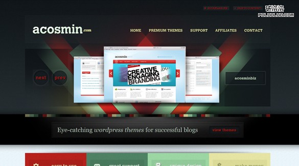 網頁教學網-40個WordPress網站設計-Acosmin