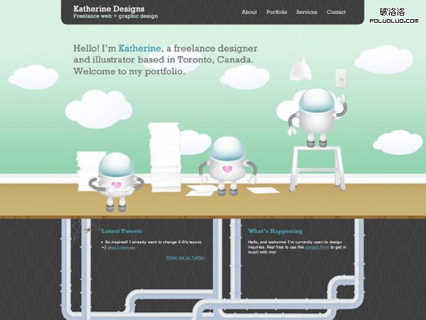 網頁教學網-插畫網站設計-Katherine Designs